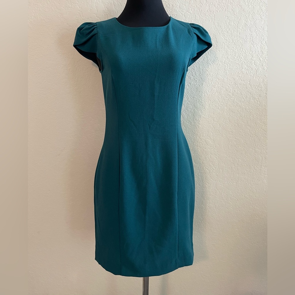 Green Cap Sleeve Dress